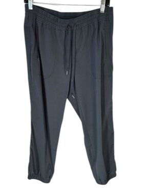 Athleta Velvet Stripe Jogger Pants in Black